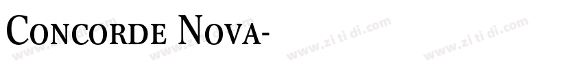 Concorde Nova字体转换